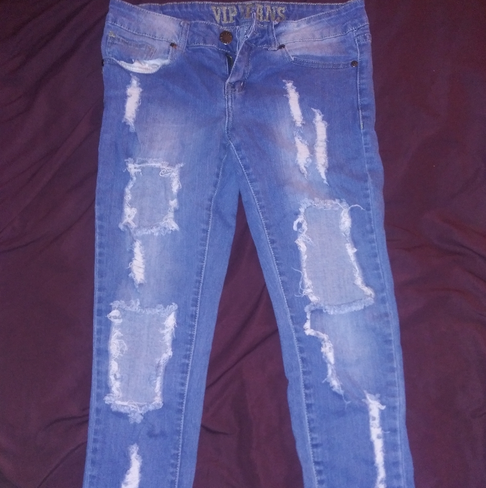 Ripped Denim Jeans